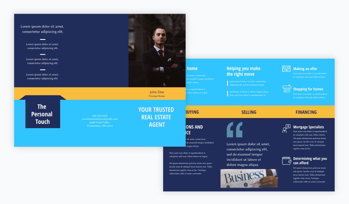 real estate brochure template