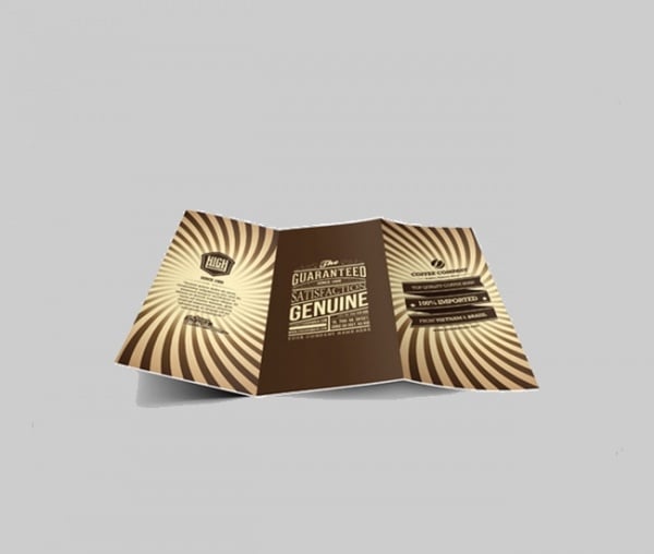 brochure ideas - use typography as the centerpiece