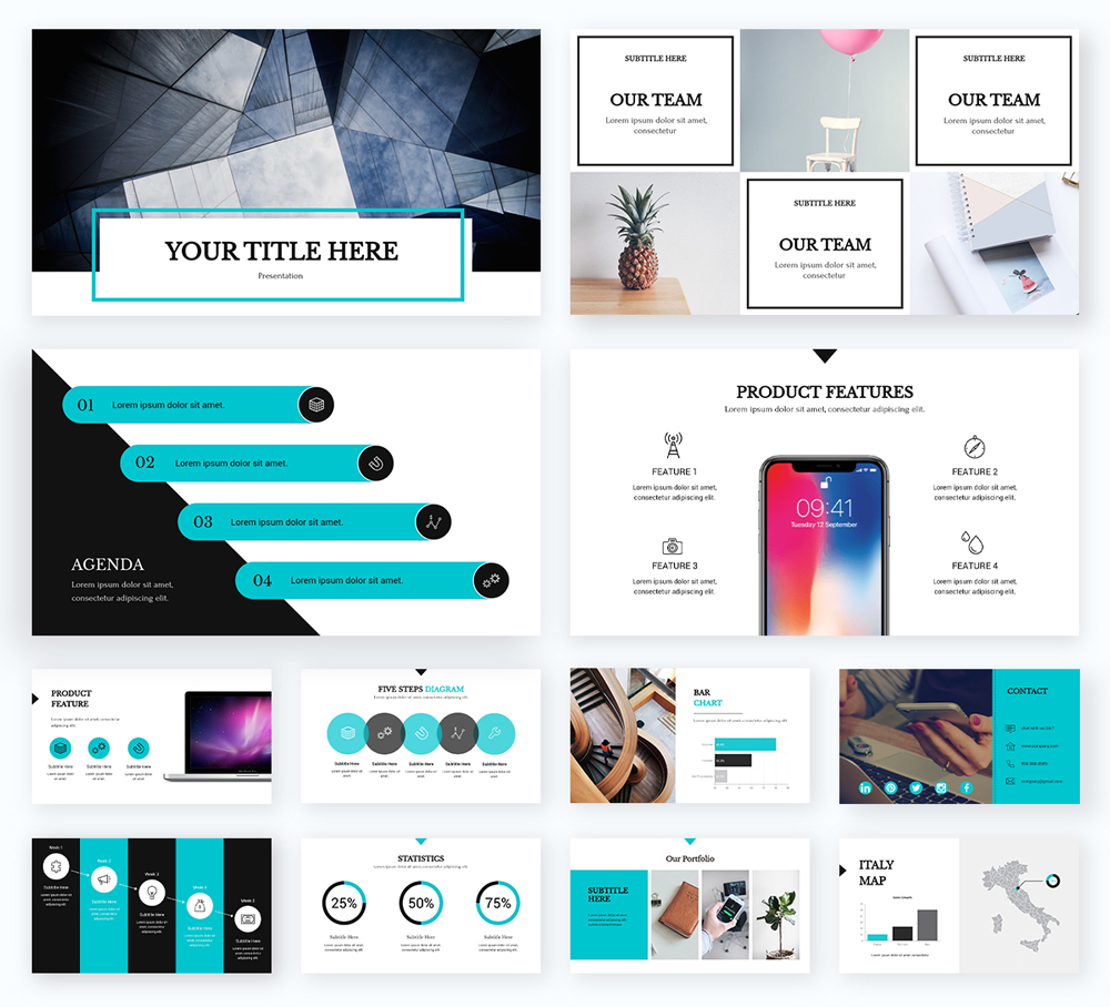 powerpoint presentation - modern theme