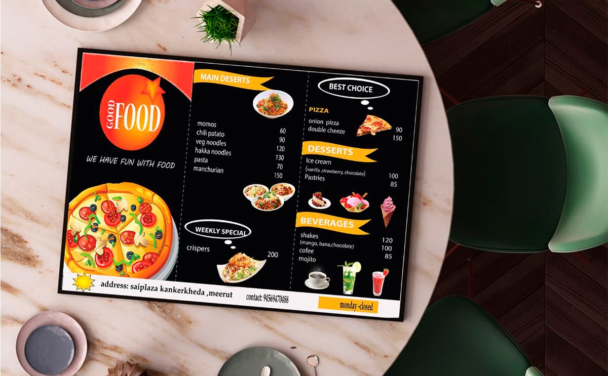 brochure ideas - highlight calls to action with bright colors