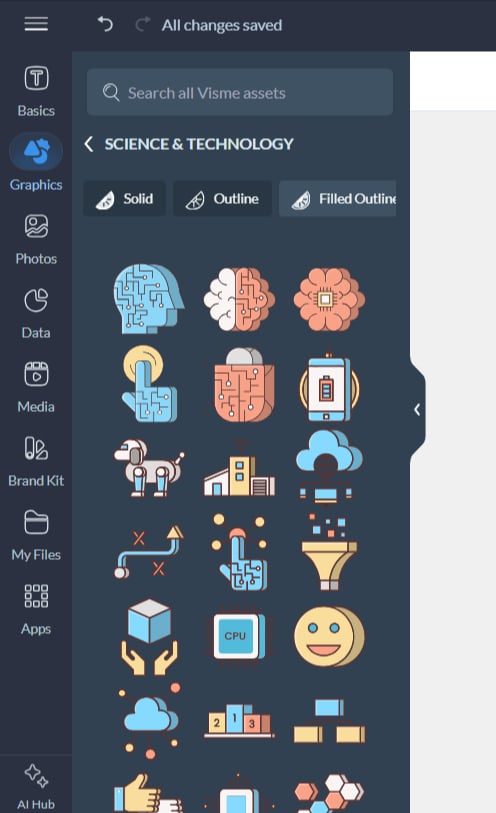 infographic icons - Science and Technology Icons in Visme