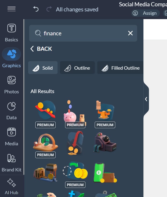 infographic icons - Finance Icons in Visme