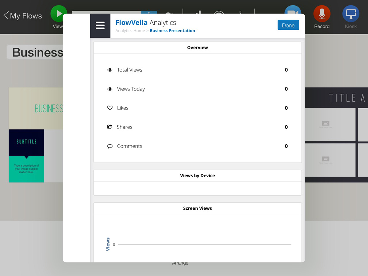 best presentation software - flowvella analytics