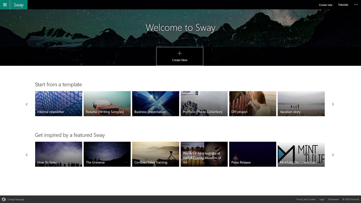 best presentation software - sway