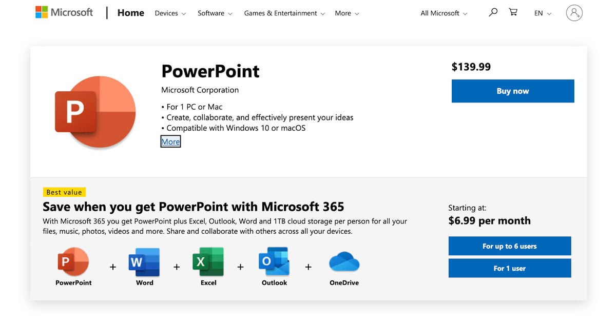 buying powerpoint for mac