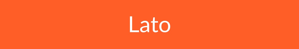 Fonte de apresentação Lato.