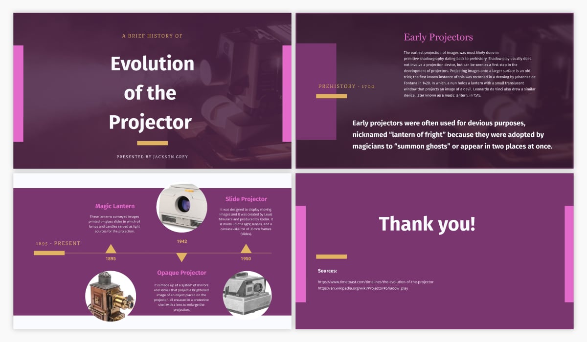 A purple educational presentation template using the font Fira Sans.