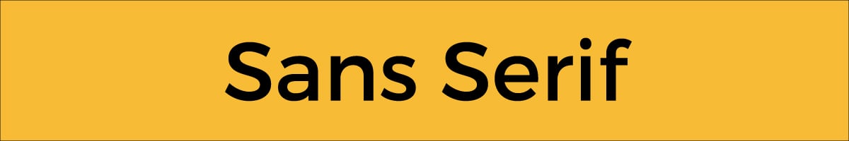 A sans serif font.