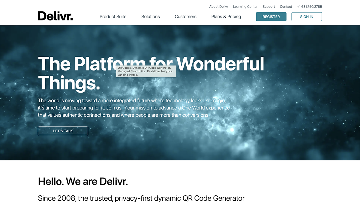 QR Code Generator - Delivr