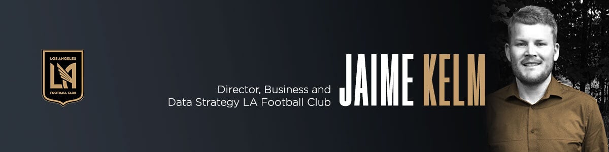 A biocard for Jaime Kelm with LAFC.