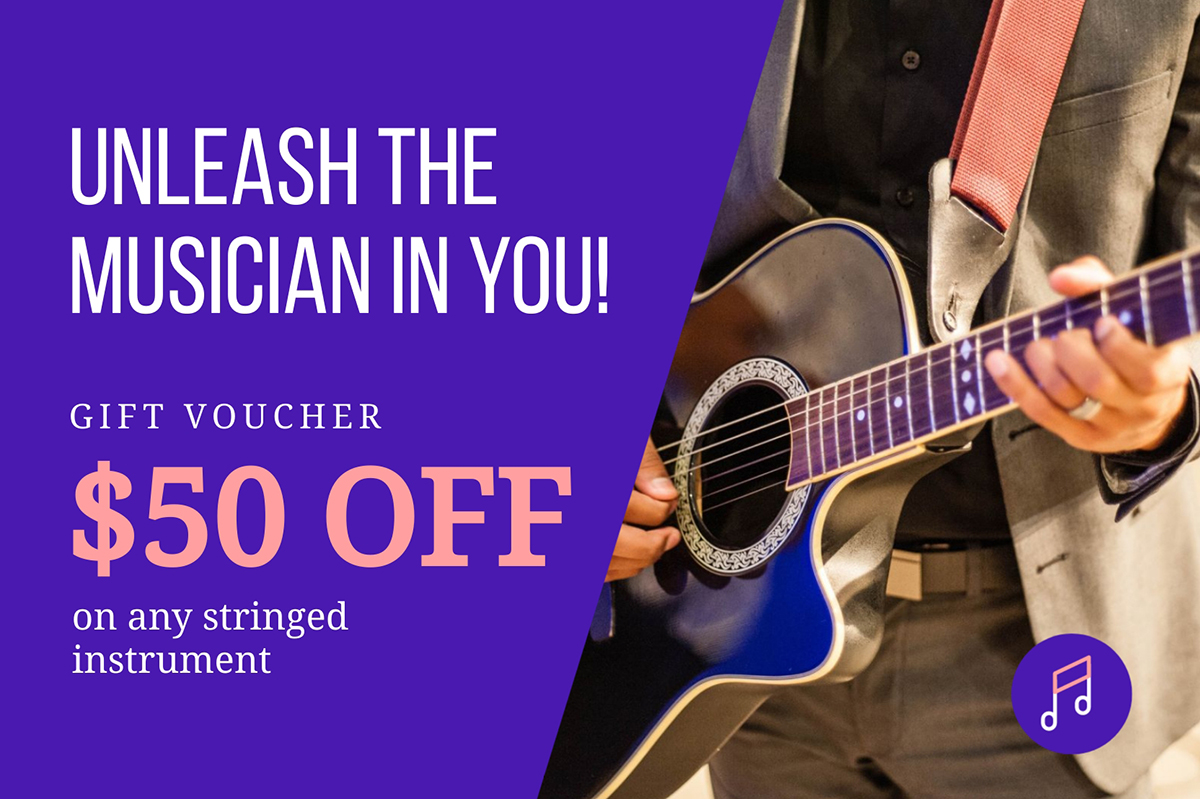 Gift certificate template available in Visme.