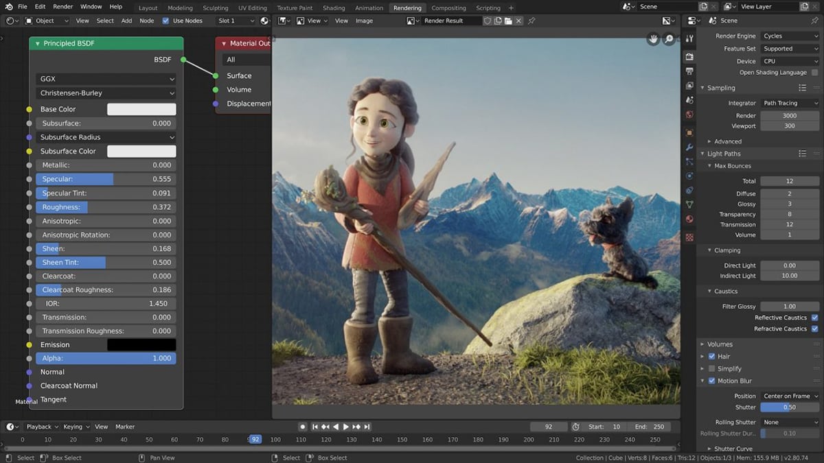 Best Free Video Editing Software - Blender video interface