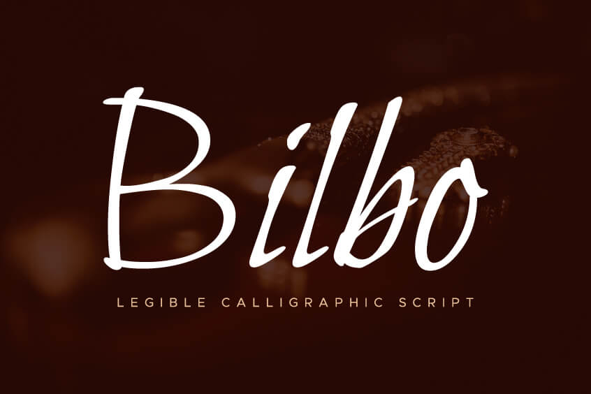 The font Bilbo.