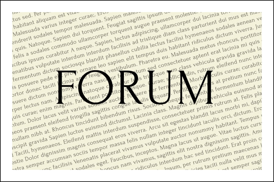 The font Forum.