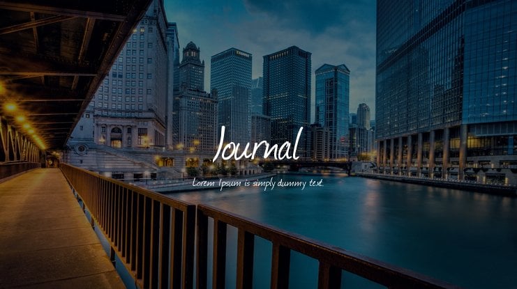 The font Journal.