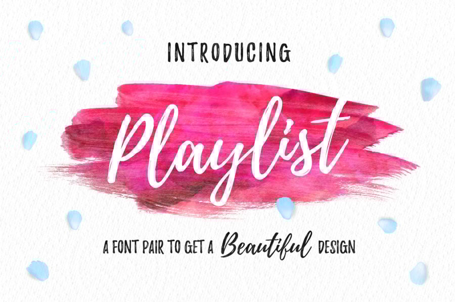 The font Playlist Script.