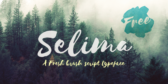The font Selima.