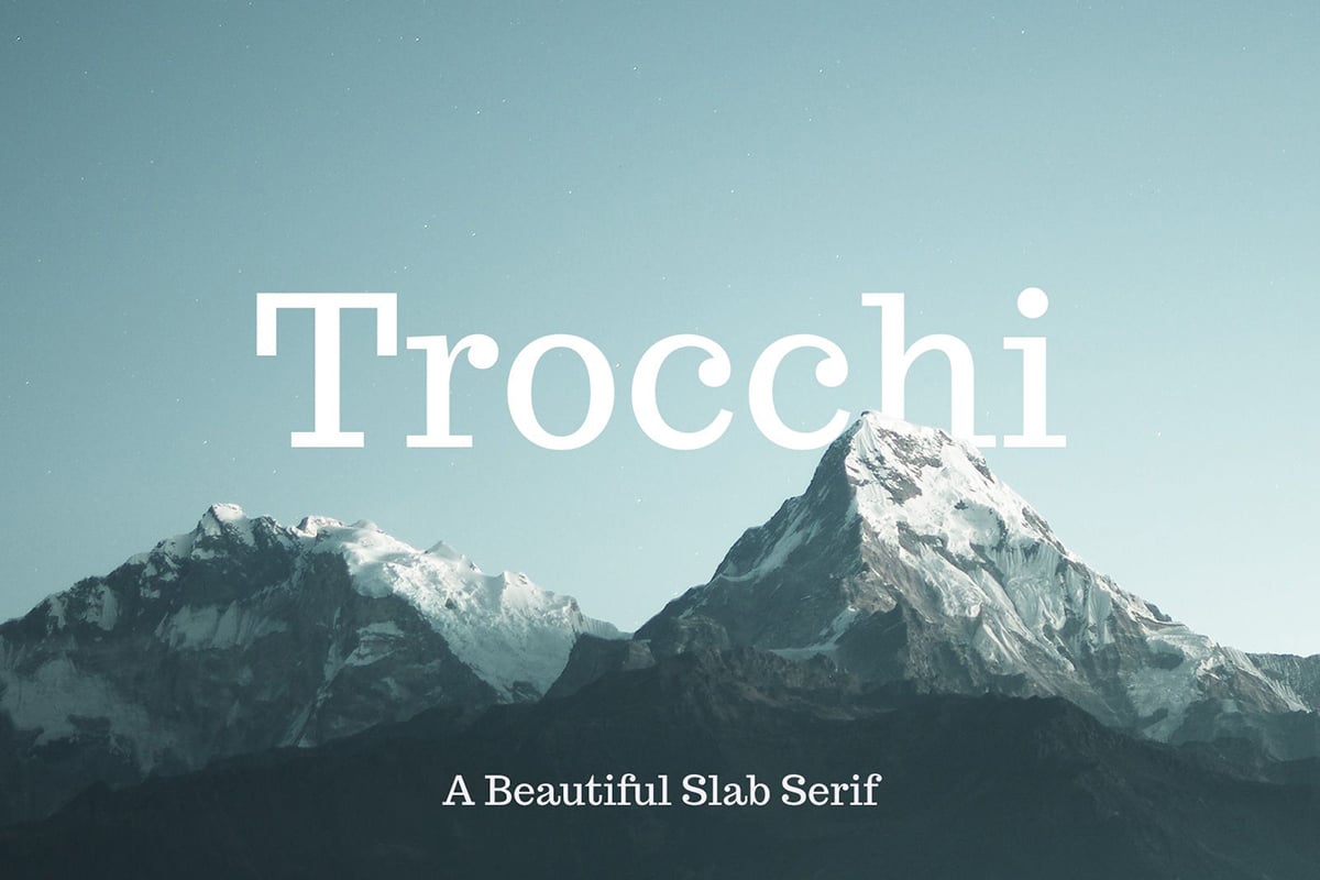 The font Trocchi.