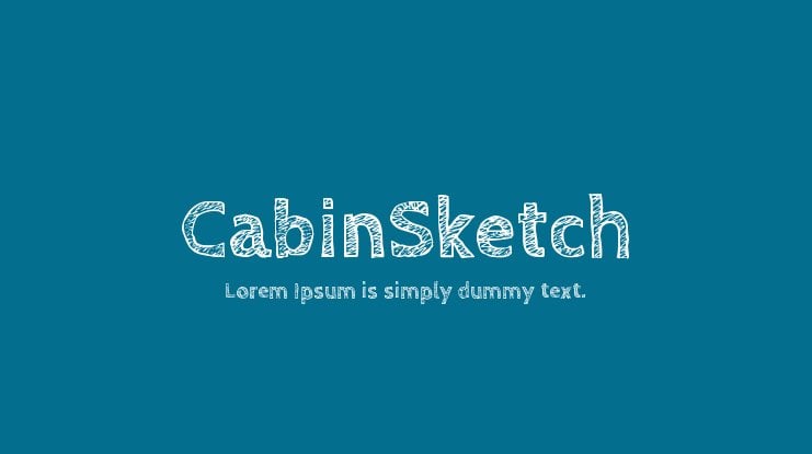 The font CabinSketch.