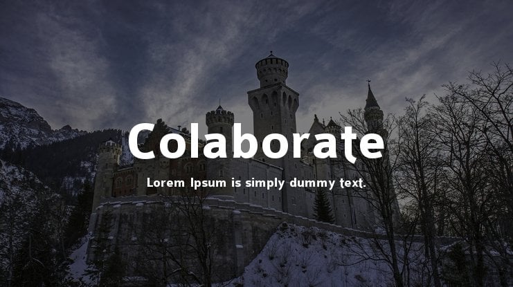 The font Colaborate.