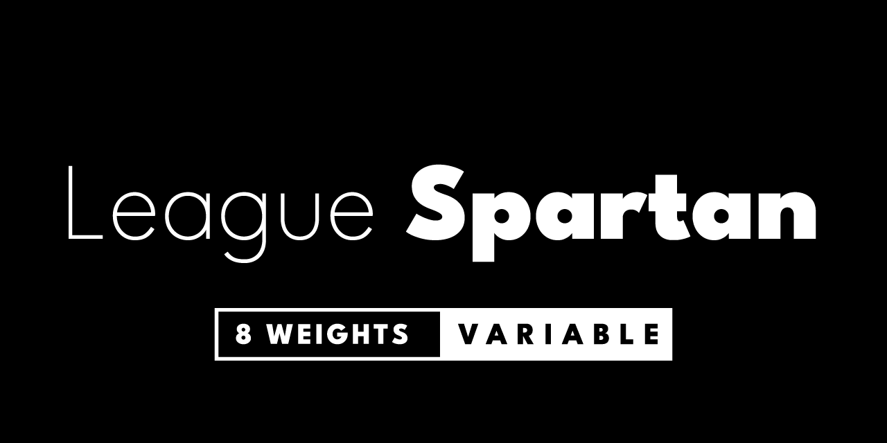 The font League Spartan.