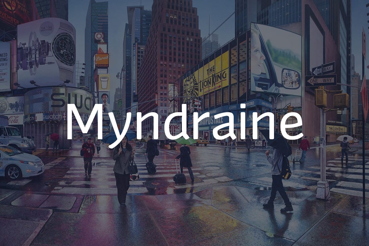 The font Myndraine.