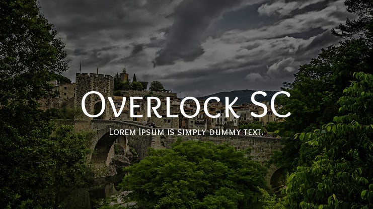 The font Overlock SC.