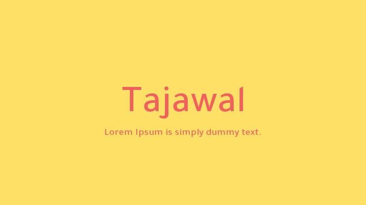 The font Tajawal.