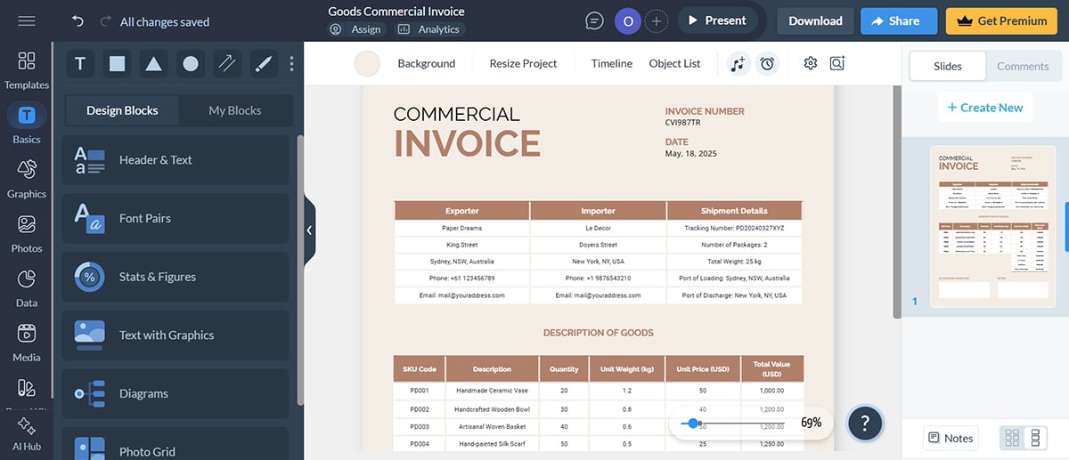 how to create an invoice - Visme