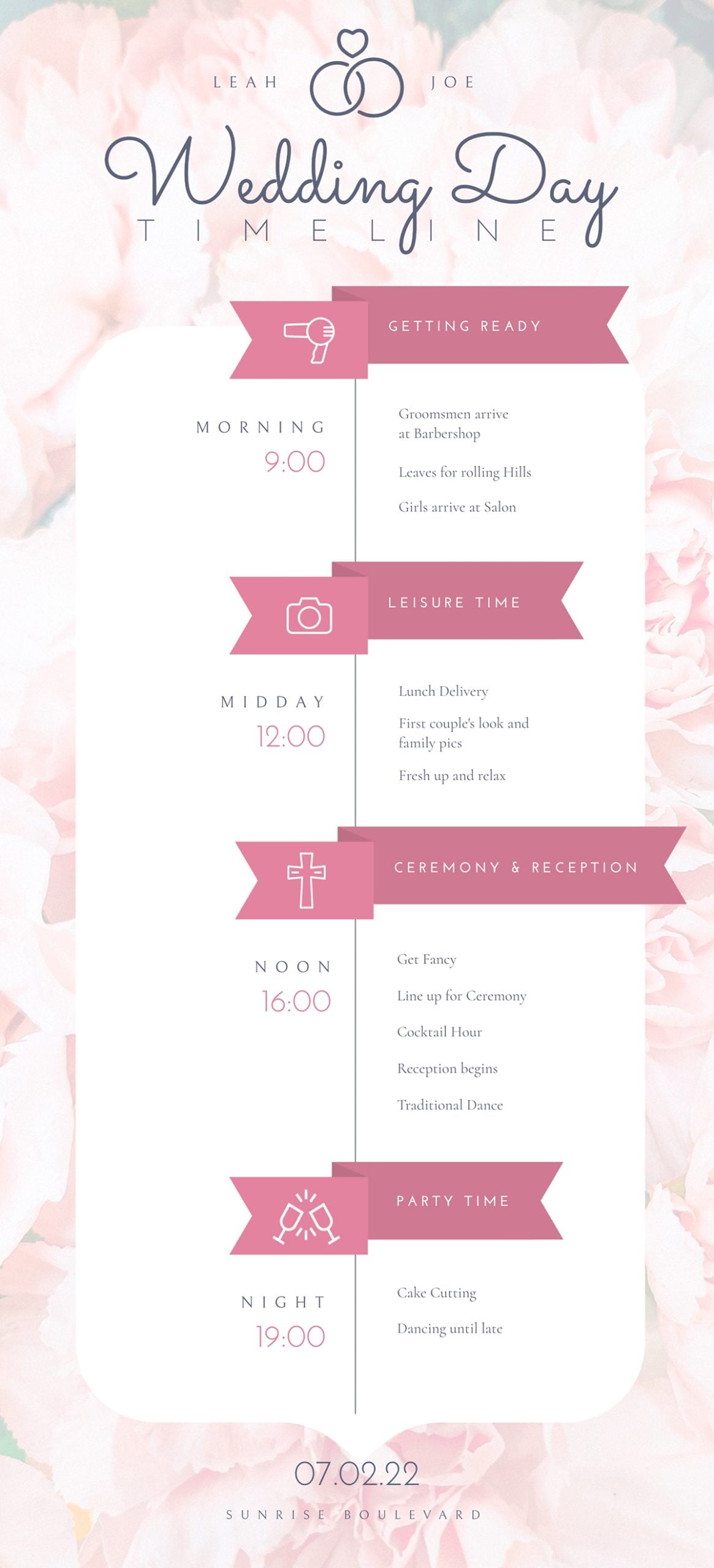 Event Timeline Infographic