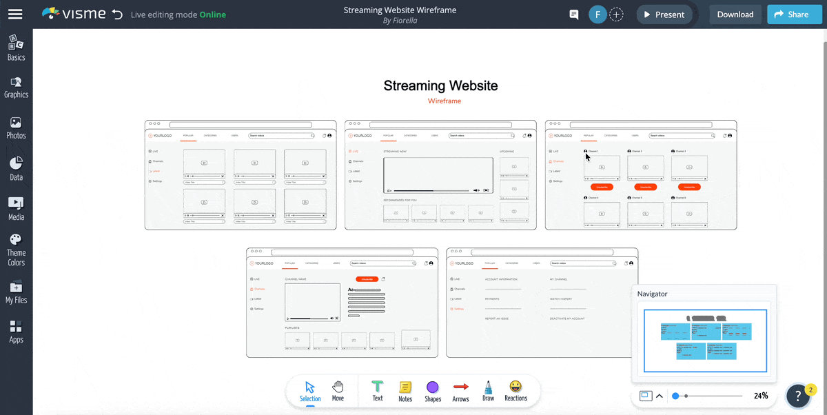What is a Wireframe - leaving comments and feedback