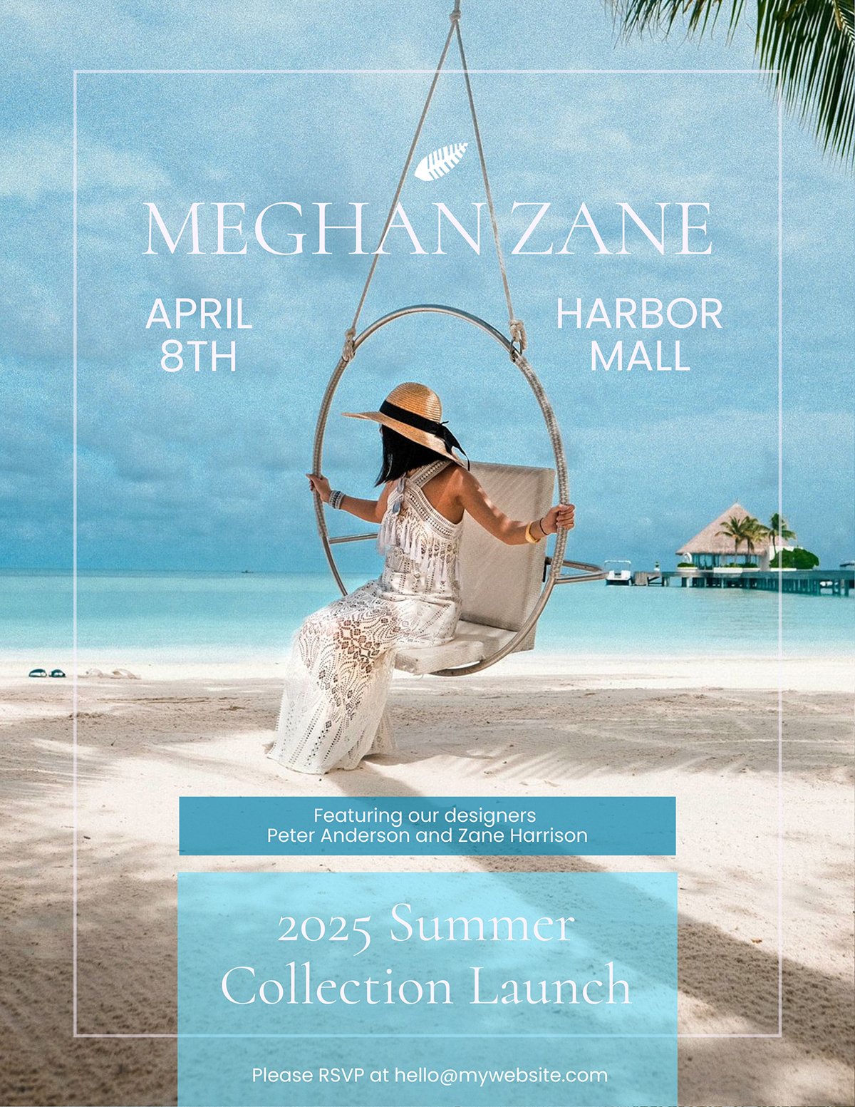 A flyer template available to customize in Visme.