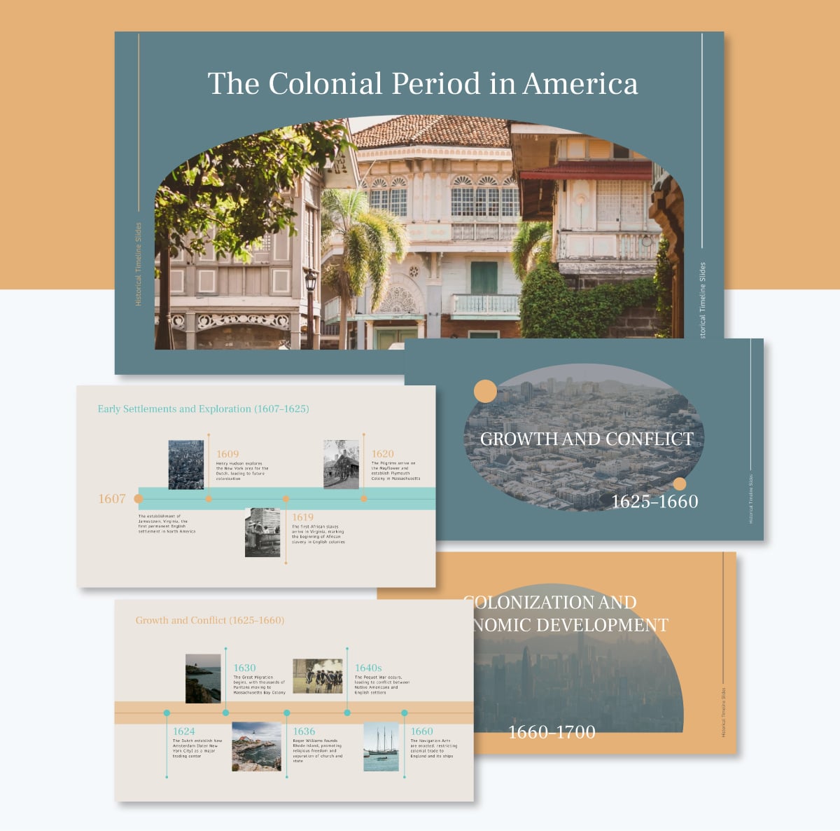 Historical timeline slides 