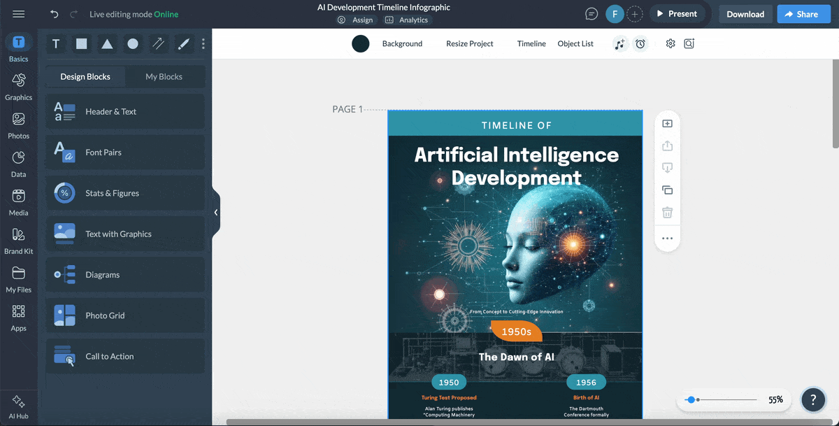 interactive timeline 