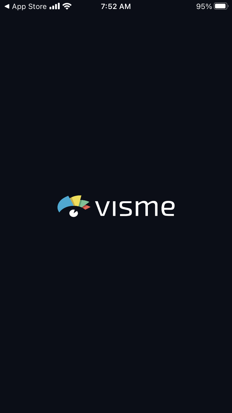 Visme app on the apple store