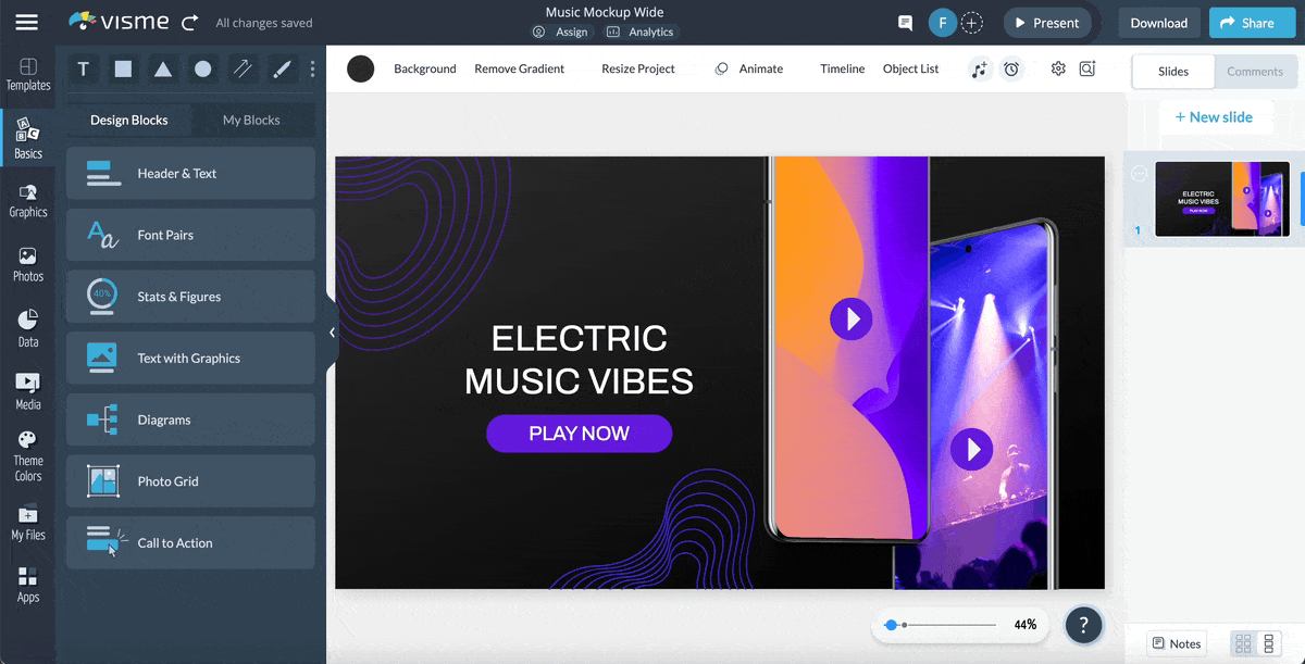 what is a mockup - change the background of your mockup in Visme