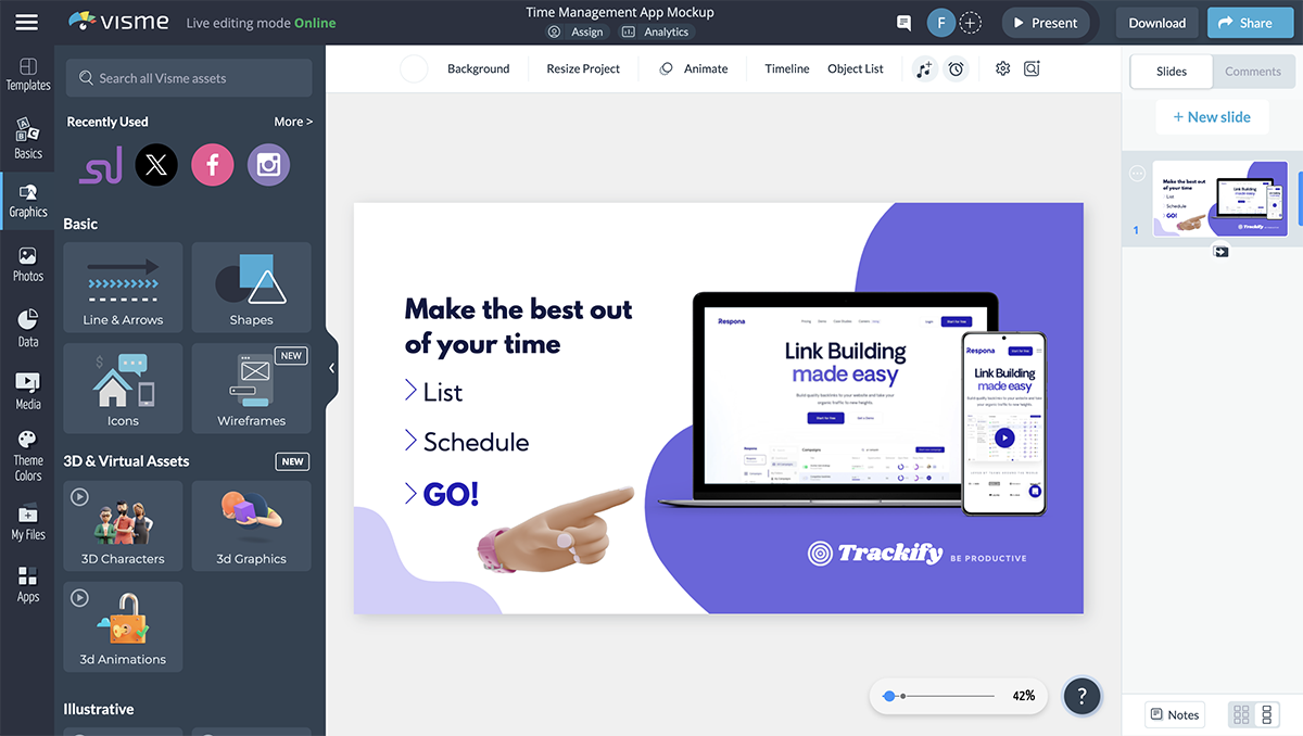 what is a mockup - customizable graphics in Visme