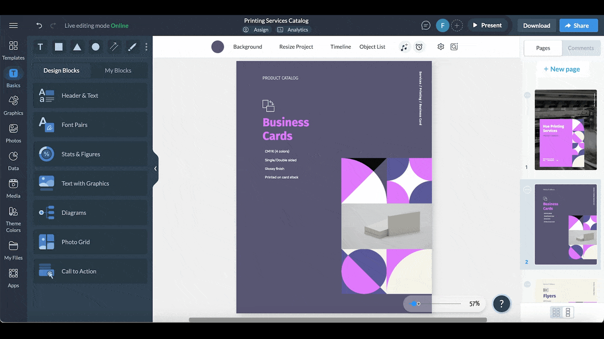  a GIF showing how to use Visme's AI image generator