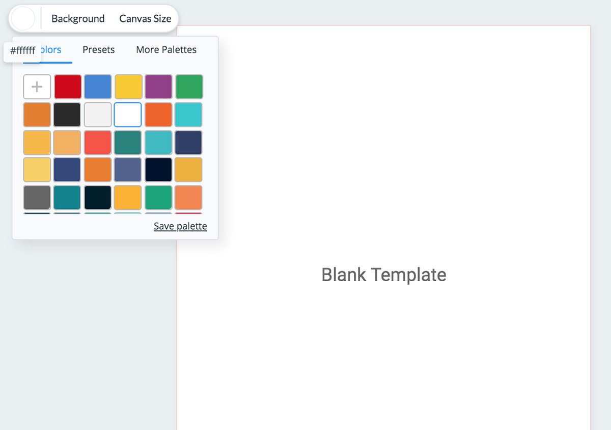 How to change the background color of your canvas in Visme.