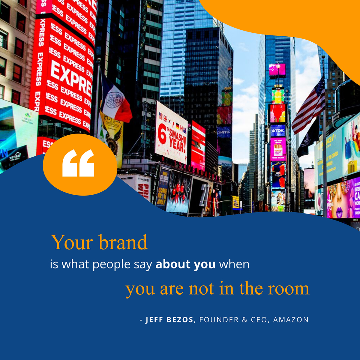 A LinkedIn post template available to customize in Visme.