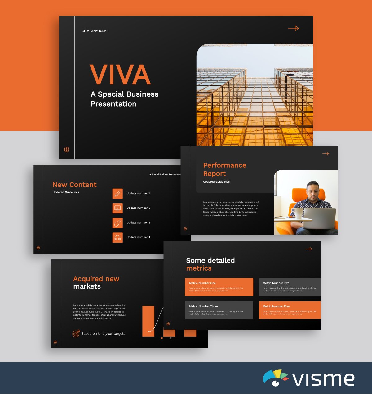 presentation slides - special business presentation template visme