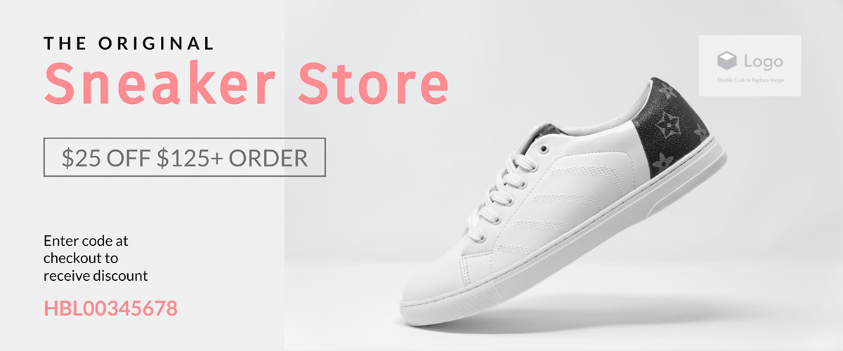 A coupon template available to customize in Visme.