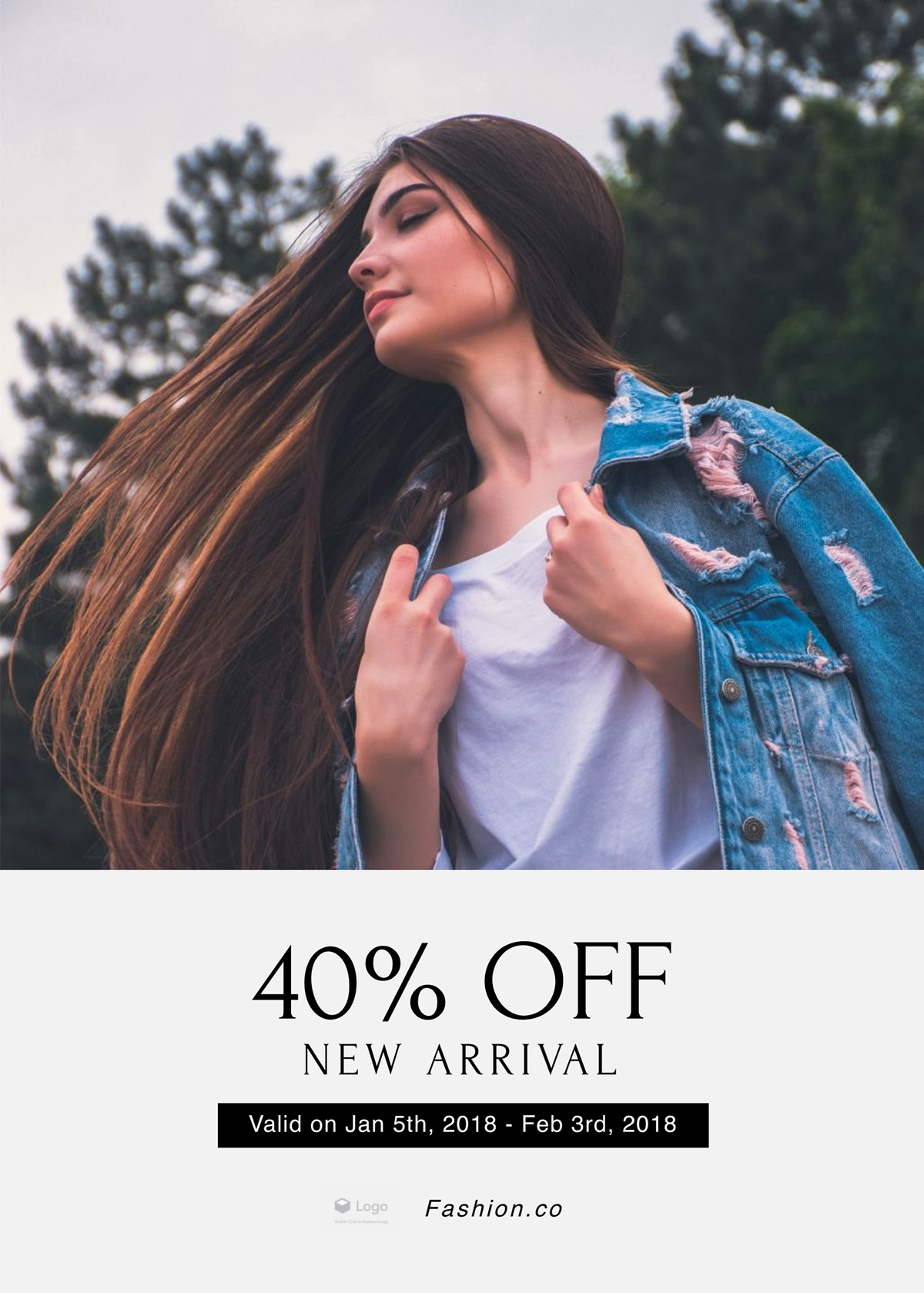 A flyer template available to customize in Visme.