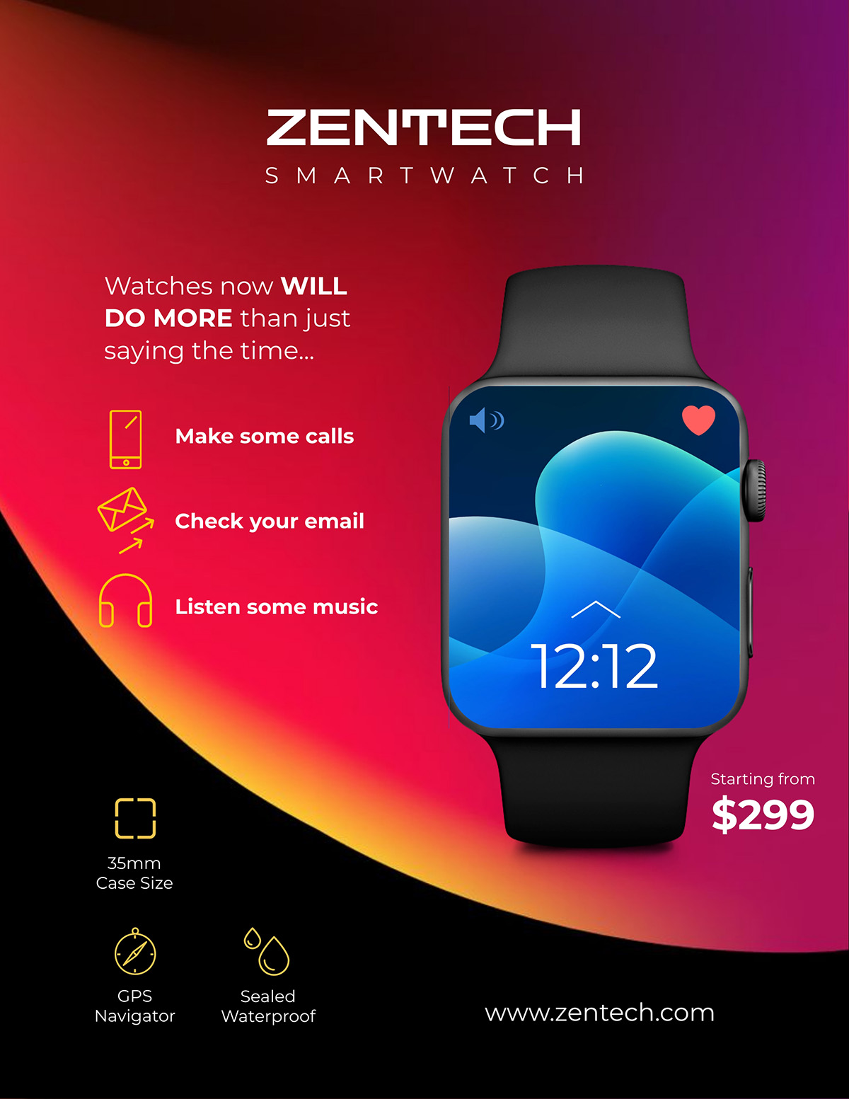 A product sell sheet template available to customize in Visme.