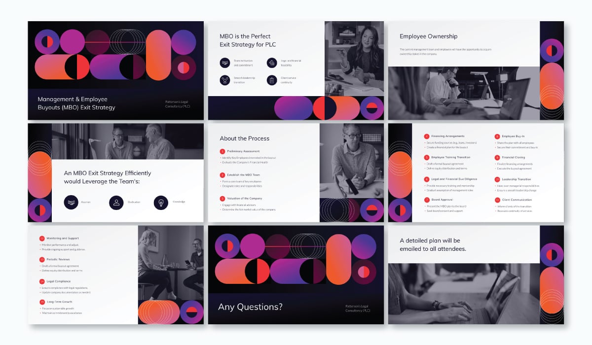 strategy presentation templates using Muli