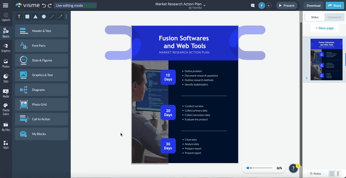 How to Change the Color in Visme template