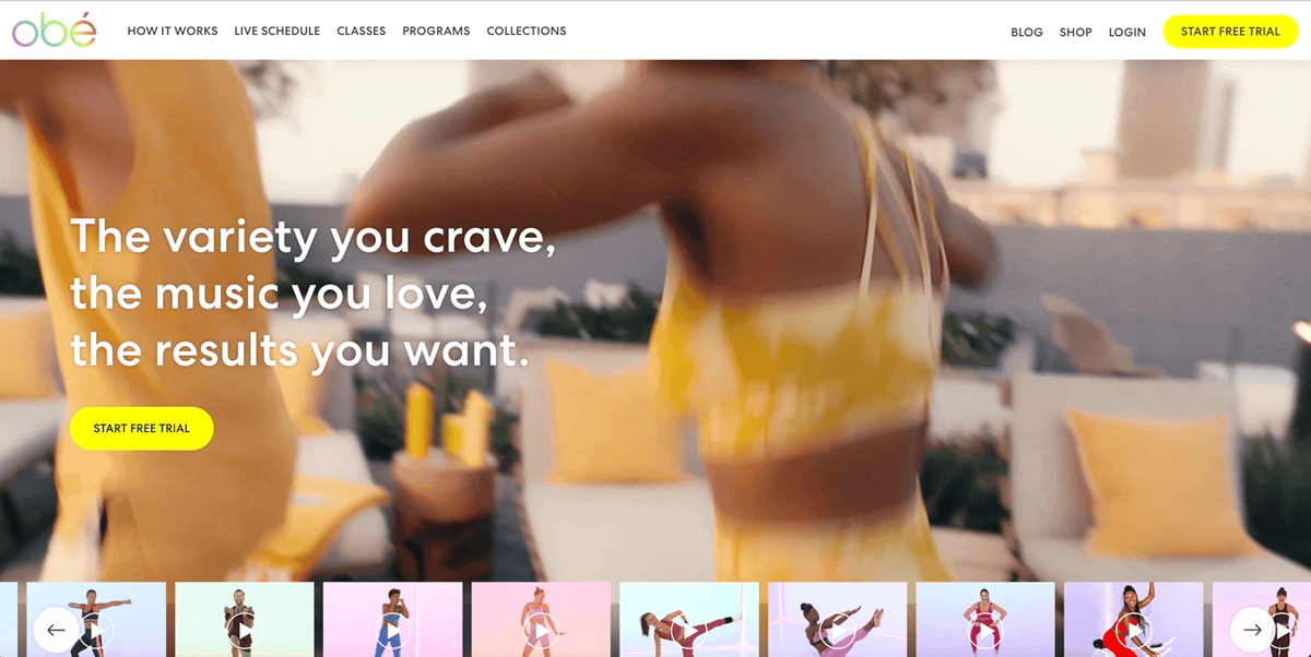 Use a header video