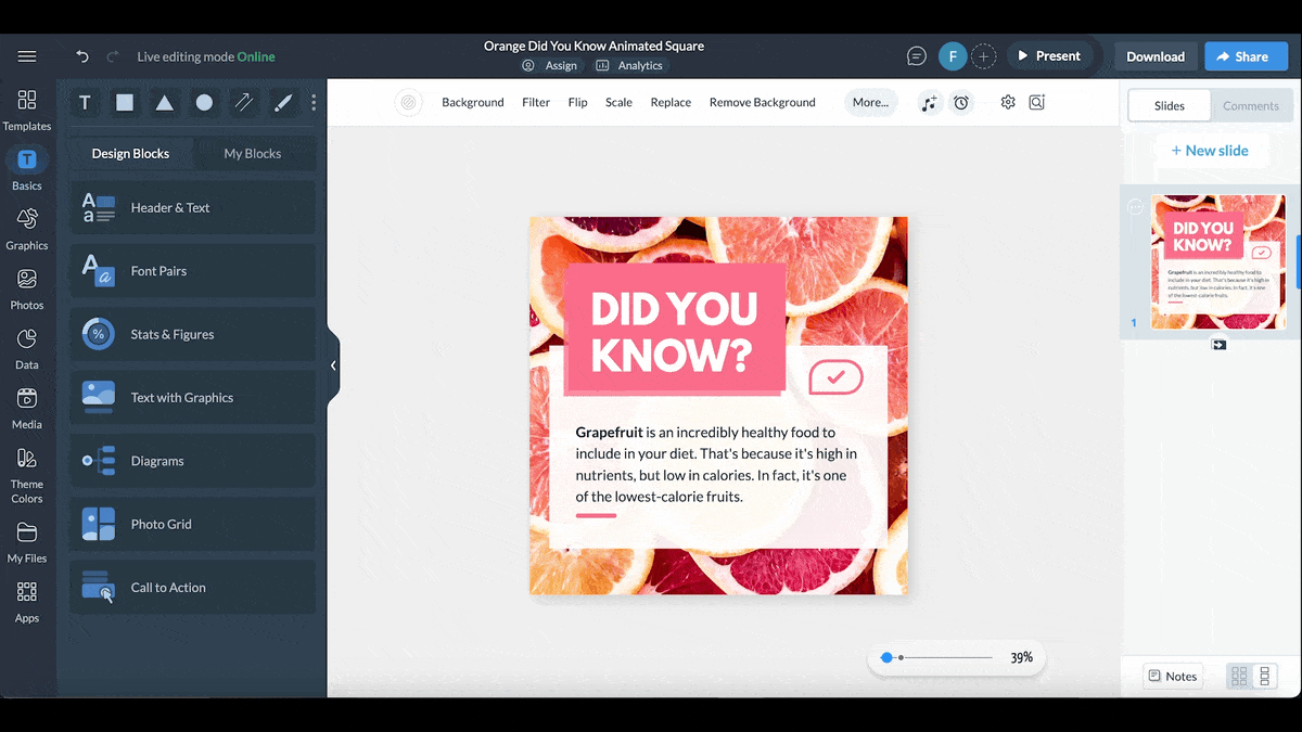 content calendar - design your social media post with Visme