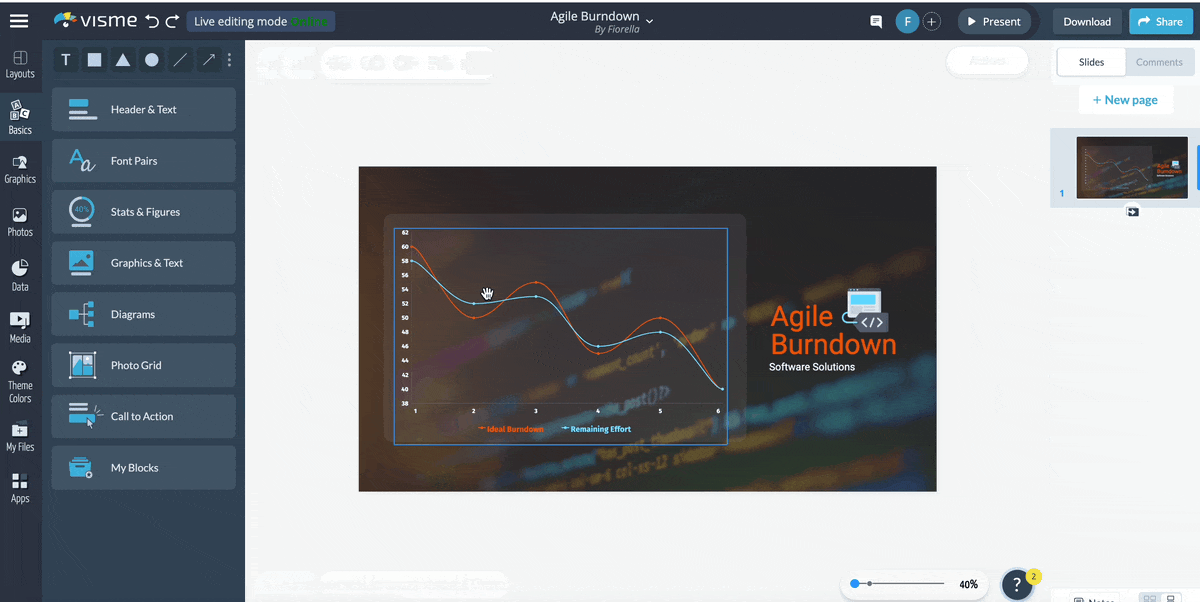 how to change fonts and colors of chart elements