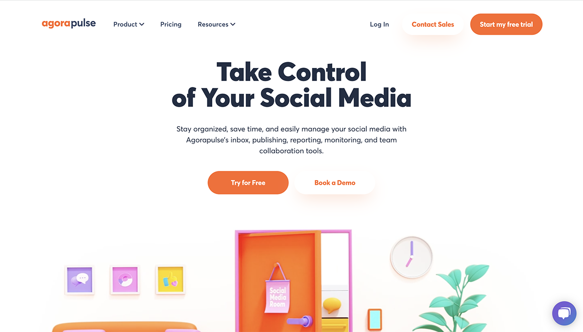 Agorapulse social media calendar